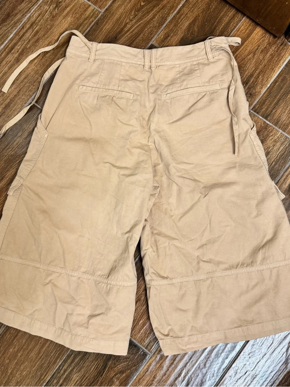Anthropologie cargo linen blend culotte pants in a US 8